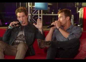 Theo James and Miles Teller - Divergent